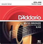 :D'Addario EJ12 BRONZE 80/20      Medium 13-56 D`Addario